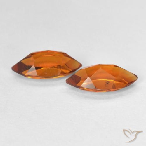 Pedras preciosas de Citrino Laranja Profundo natural de 1.02 ct, Marquesa, VS
