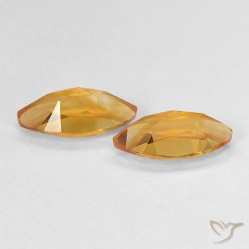 Pedras preciosas de Citrino Laranja Médio natural de 1.04 ct, Marquesa, VVS
