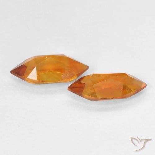Pedras preciosas de Citrino laranja marrom natural de 0.98 ct, Marquesa, VVS