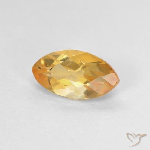 Citrino Laranja Dourada Natural 1.04ct, Marquesa, VVS-VS