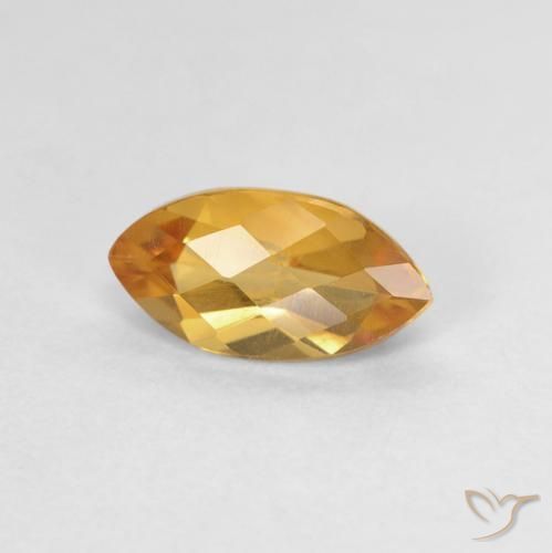 Citrino Laranja-Ouro Natural 0.95ct, Marquesa, VVS-VS