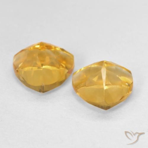 Pedras preciosas de Citrino Laranja-Ouro natural de 1.48 ct, Trilhão, VVS