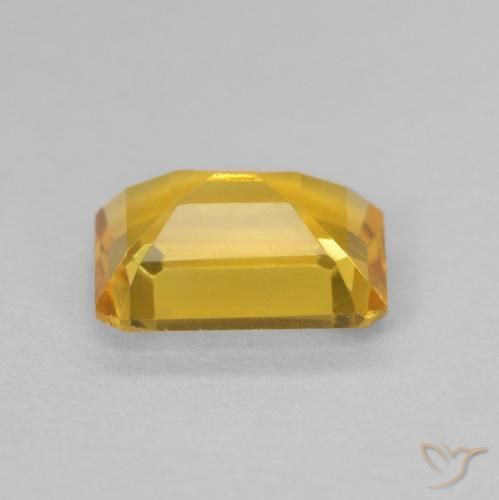 Citrino ouro médio Natural 1.30ct, Corte Octógono / Esmeralda, VVS