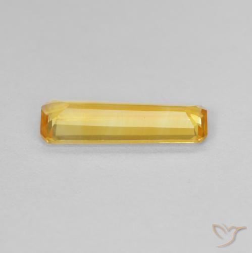 Citrino ouro brilhante Natural 0.94ct, Corte Octógono / Esmeralda, VVS