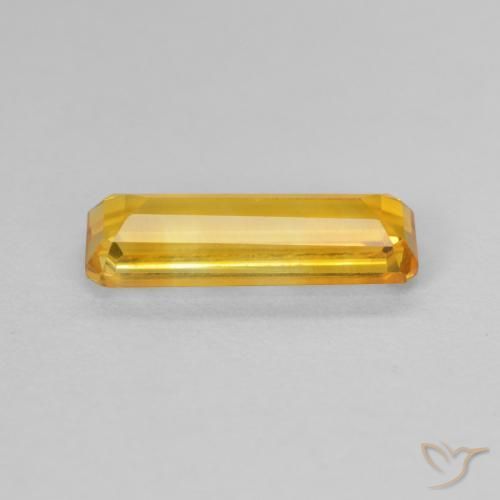 Citrino Dourado médio Natural 1.48ct, Corte Octógono / Esmeralda, VVS