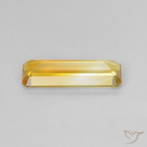 Citrino Dourado médio Natural 1.26ct, Corte Octógono / Esmeralda, VVS