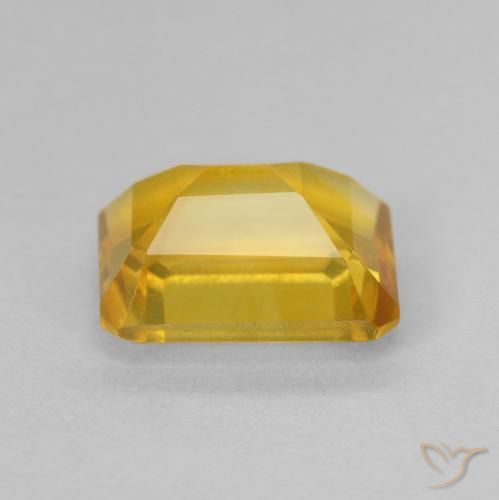 Citrino Dourado Natural 1.64ct, Corte Octógono / Esmeralda, VVS