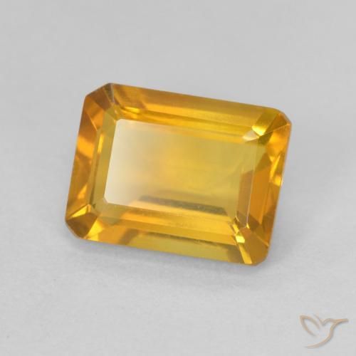 Citrino Dourado Escuro Natural 1.40ct, Corte Octógono / Esmeralda, VVS