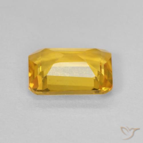 Citrino Dourado Natural 1.18ct, Corte Octógono / Esmeralda, VVS