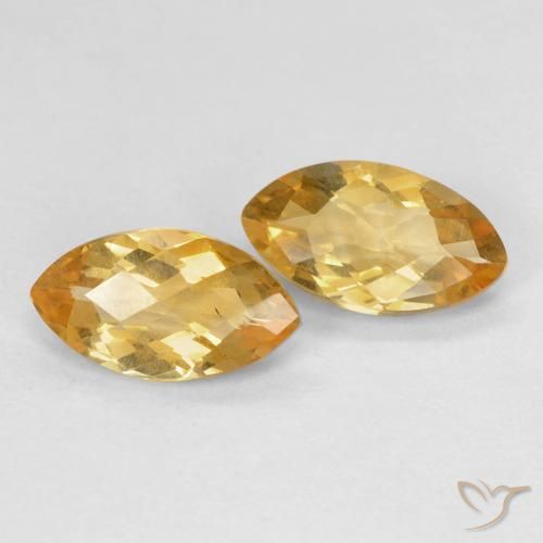 Pedras preciosas de Citrino Medium Light-Golden natural de 1.71 ct, Marquesa, VS