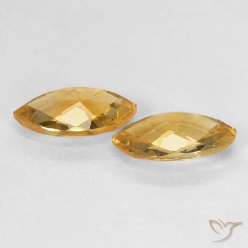 Pedras preciosas de Citrino Medium Light-Golden natural de 1.71 ct, Marquesa, VS