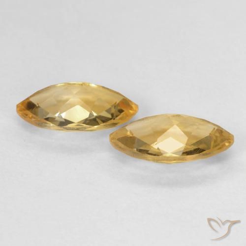 Pedras preciosas de Citrino Medium Light-Golden natural de 1.71 ct, Marquesa, VS