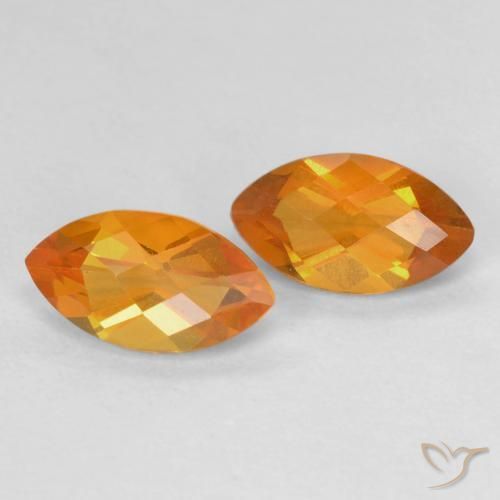 Pedras preciosas de Citrino Laranja Médio natural de 1.93 ct, Marquesa, VS