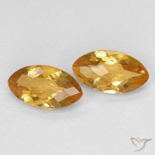 Pedras preciosas de Citrino Laranja Dourada natural de 1.82 ct, Marquesa, VS