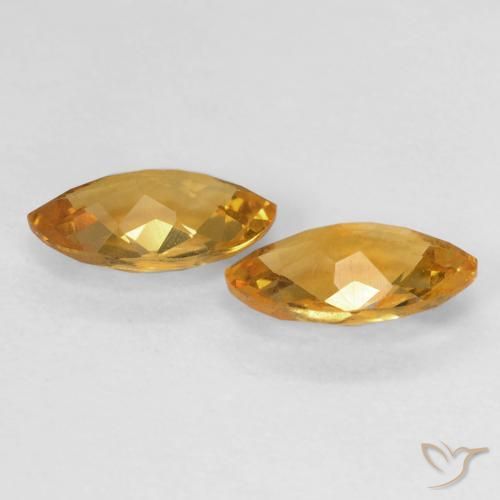 Pedras preciosas de Citrino Laranja Dourada natural de 1.82 ct, Marquesa, VS