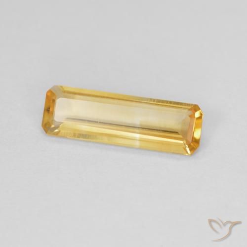 Citrino Dourado Natural 0.87ct, Corte Octógono / Esmeralda, VVS-VS