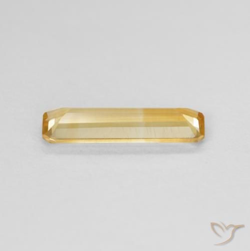 Citrino Dourado Natural 0.87ct, Corte Octógono / Esmeralda, VVS-VS
