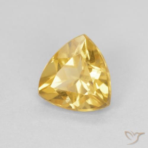 Citrino Dourado Natural 0.88ct, Trilhão, VVS-VS