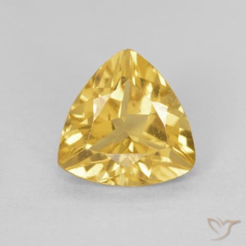 1.04ct Natural Dourado Citrino, Trilhão, VVS-VS