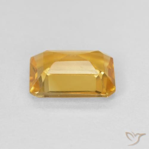 Citrino Dourado Natural 1.25ct, Corte Octógono / Esmeralda, VVS-VS