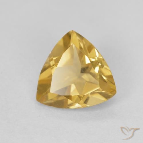 Citrino Dourado Natural 0.96ct, Trilhão, VVS-VS