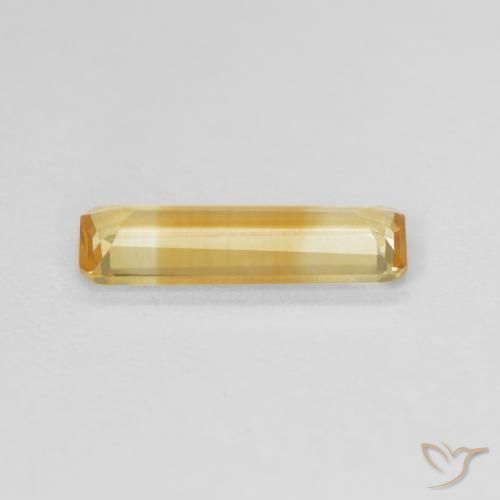 Citrino Dourado Natural 0.98ct, Corte Octógono / Esmeralda, VVS-VS