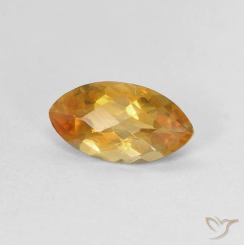 Citrino Medium Light-Golden Natural 0.87ct, Marquesa, VVS-VS