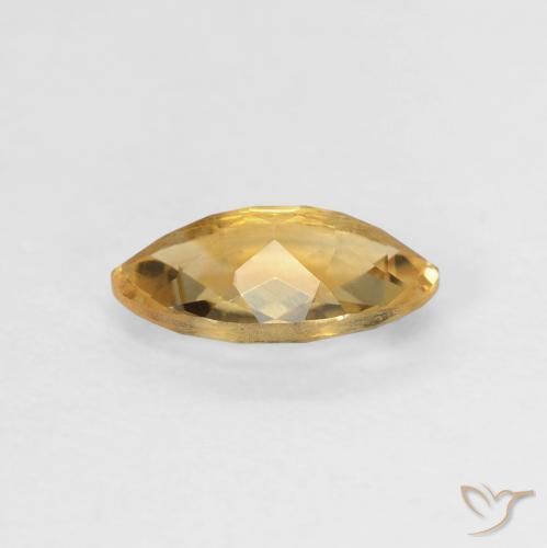 Citrino Laranja Dourada Natural 0.89ct, Marquesa, VVS-VS