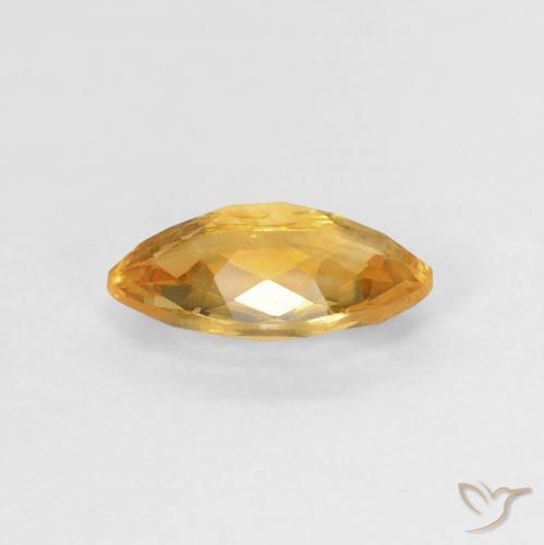 Citrino Laranja Profundo-Ouro Natural 0.87ct, Marquesa, VVS-VS