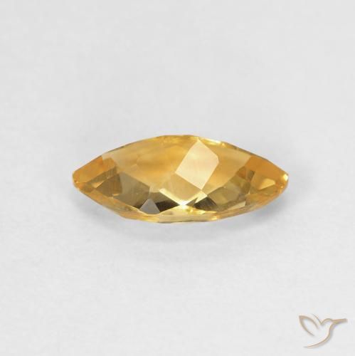Citrino Laranja Dourada Natural 0.82ct, Marquesa, VVS-VS