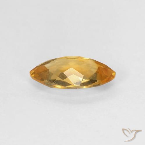 Citrino Laranja Dourada Natural 0.74ct, Marquesa, VVS-VS