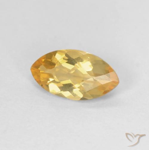 Citrino Medium Light-Golden Natural 0.90ct, Marquesa, VVS-VS