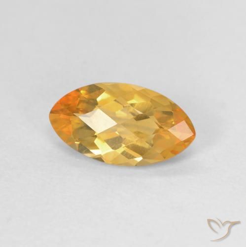 Citrino Medium Light-Golden Natural 0.89ct, Marquesa, VVS-VS