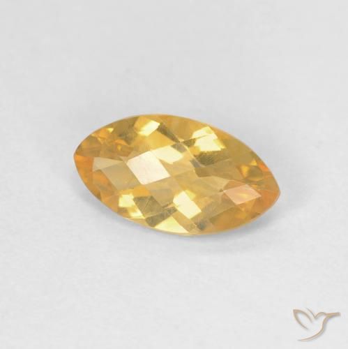 Citrino Laranja Médio Natural 0.85ct, Marquesa, VVS-VS