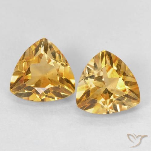 1.45ctw Natural Dourado Citrino, Trilhão, VVS
