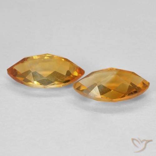 Pedras preciosas de Citrino Laranja escuro-dourado natural de 1.77 ct, Marquesa, VS