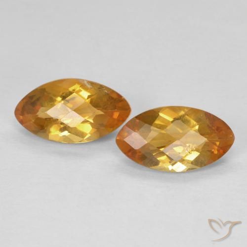 1.80ctw Natural Laranja Profundo-Ouro Citrino, Marquesa, VS