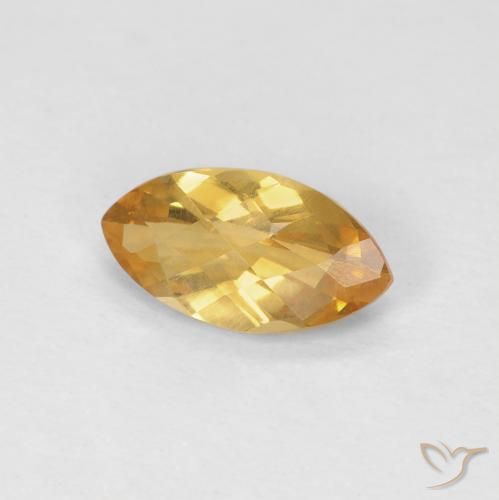 Citrino Medium Light Orange-Gold Natural 0.81ct, Marquesa, VS