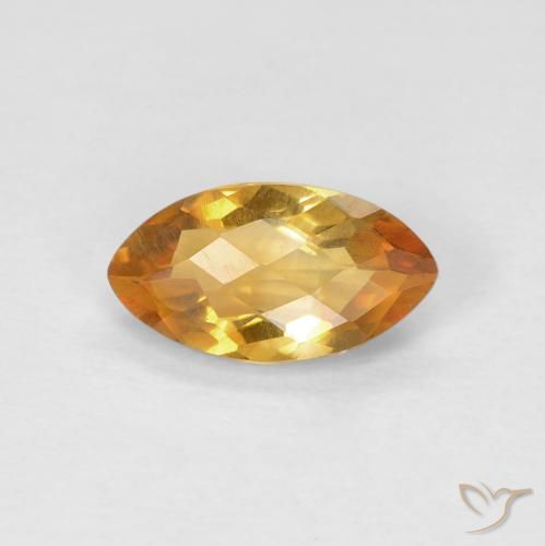 0.85ct Natural Laranja Profundo-Ouro Citrino, Marquesa, VS