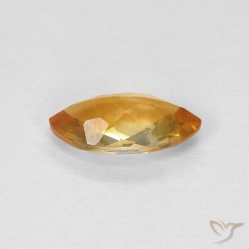Citrino Laranja Profundo-Ouro Natural 0.85ct, Marquesa, VS