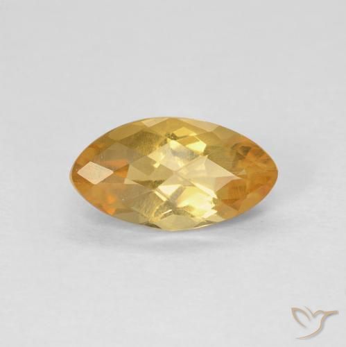 0.92ct Natural Laranja-Ouro Citrino, Marquesa, VS