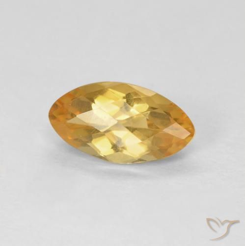 Citrino Laranja-Ouro Natural 0.92ct, Marquesa, VS