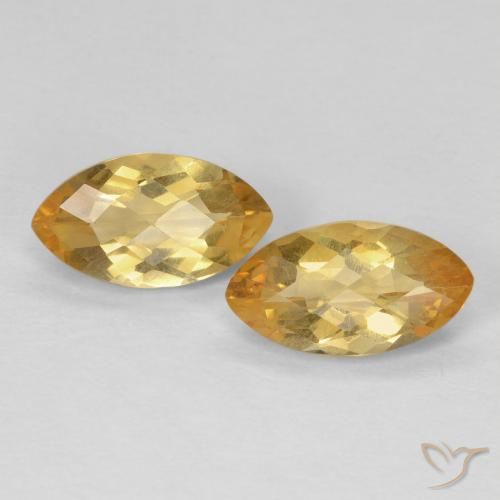 1.69ctw Natural Dourado Citrino, Marquesa, VS