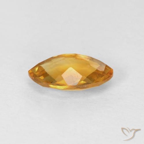 Citrino Laranja Dourada Natural 0.92ct, Marquesa, VVS-VS