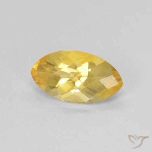 1.00ct Natural Laranja Dourada Citrino, Marquesa, VS