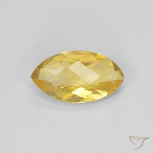 0.81ct Natural Laranja Dourada Citrino, Marquesa, VS