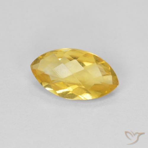 Citrino Laranja Dourada Natural 0.81ct, Marquesa, VS