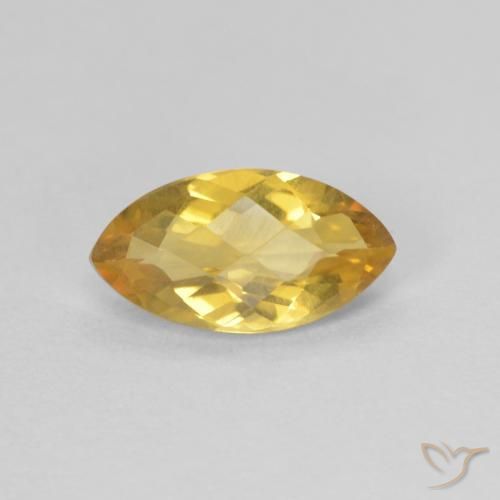 0.81ct Natural ouro médio Citrino, Marquesa, VVS-VS