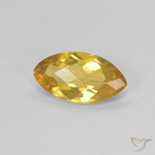 Citrino ouro médio Natural 0.81ct, Marquesa, VVS-VS
