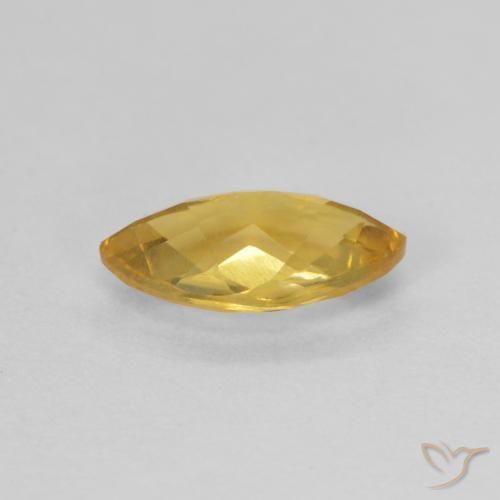 Citrino ouro médio Natural 0.81ct, Marquesa, VVS-VS